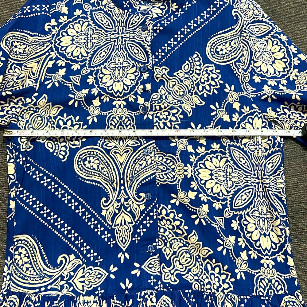 NWT H&M Ikat Paisley Dress Size M - Picture 7 of 12